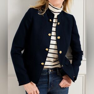 Talbots Velvet Blazer Military Academia EUC Size 10